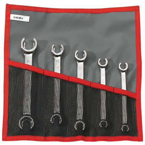 Conjunto de 4 chaves de lunetas abertas sextavadas – Facom Conjunto de 4 chaves de lunetas abertas sextavadas – Facom