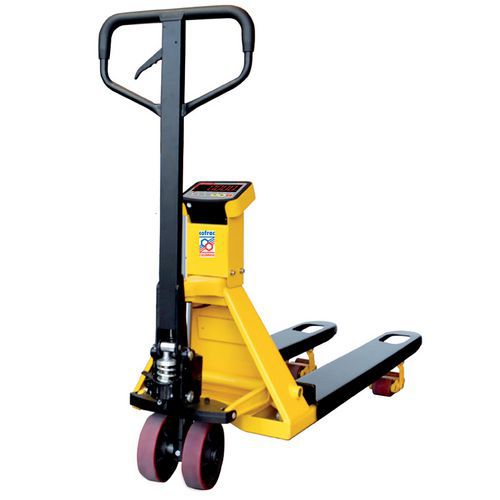 Porta-paletes com balança e certificação COFRAC – capacidade de 2000 kg – B3C Porta-paletes com balança e certificação COFRAC – capacidade de 2000 kg – B3C