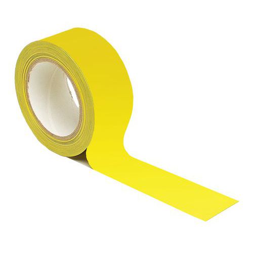 Fita adesiva de marcação do pavimento para distanciamento social – amarelo Fita adesiva de marcação do pavimento para distanciamento social – amarelo