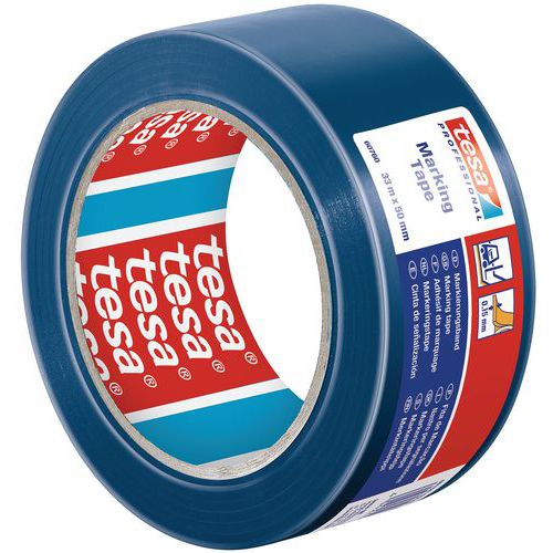 Fita adesiva em PVC plastificado para marcação temporária do pavimento 60760 – tesa Fita adesiva em PVC plastificado para marcação temporária do pavimento 60760 – tesa