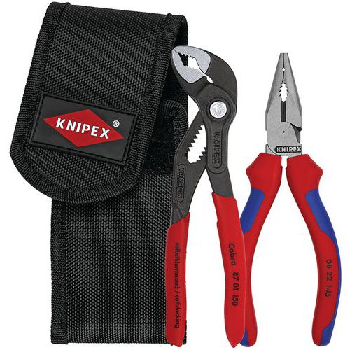 Conjunto de alicate ajustável Cobra e alicate universal – Knipex Conjunto de alicate ajustável Cobra e alicate universal – Knipex