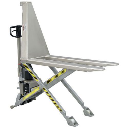 Porta-paletes manual de grande elevação em inox HHL100I – capacidade de 1000 kg – Toyota Porta-paletes manual de grande elevação em inox HHL100I – capacidade de 1000 kg – Toyota