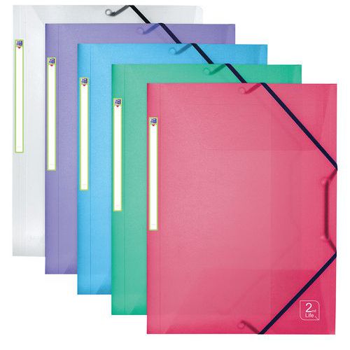 Pasta com elásticos A4 PP transparente – Oxford Pasta com elásticos A4 PP transparente – Oxford