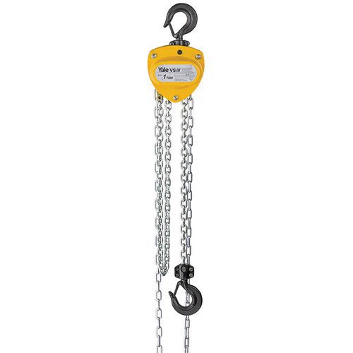 Diferencial manual com corrente YALE VSIII – capacidade de 250 a 3000 kg Diferencial manual com corrente YALE VSIII – capacidade de 250 a 3000 kg