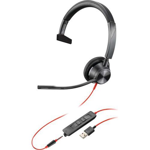 Auscultadores USB-A jack 1 BW3315 Auscultadores USB-A jack 1 BW3315