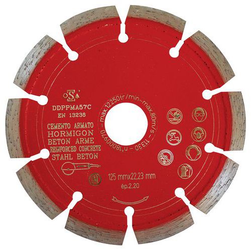 Disco de corte para betão armado – Manutan Disco de corte para betão armado – Manutan