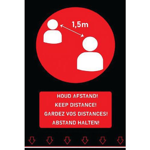 Tapete de entrada de distanciamento social – 1,5 m Tapete de entrada de distanciamento social – 1,5 m