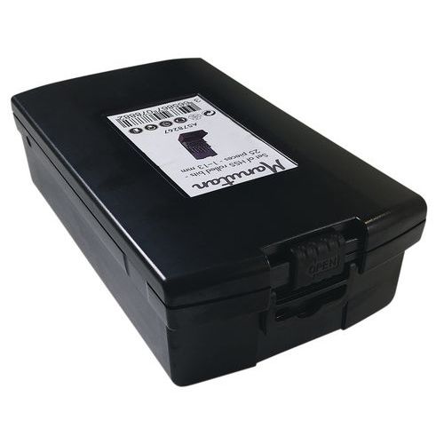 Caixa de 25 brocas cilíndricas HSS laminadas – Manutan Caixa de 25 brocas cilíndricas HSS laminadas – Manutan