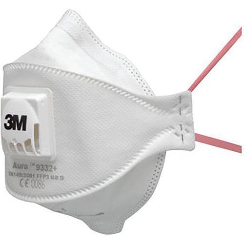 Máscara 3M™ Aura™ 9332+ FFP3 NR D com válvula Cool Flow™ Máscara 3M™ Aura™ 9332+ FFP3 NR D com válvula Cool Flow™