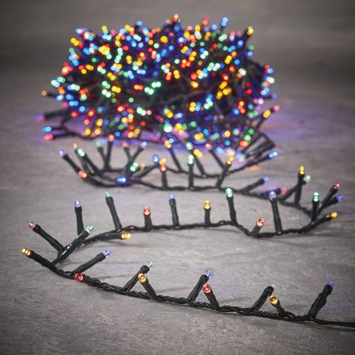 Grinalda de luz multicolor com 8 funções e temporizador Grinalda de luz multicolor com 8 funções e temporizador