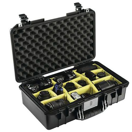 Mala de proteção impermeável preta Peli Air Case 1525 Mala de proteção impermeável preta Peli Air Case 1525