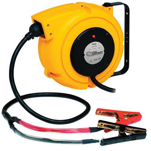 Enrolador de retorno automático para carregamento de baterias Enrolador de retorno automático para carregamento de baterias