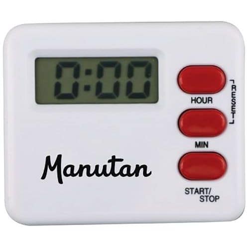 Contador progressivo/regressivo branco – 100 minutos – Manutan