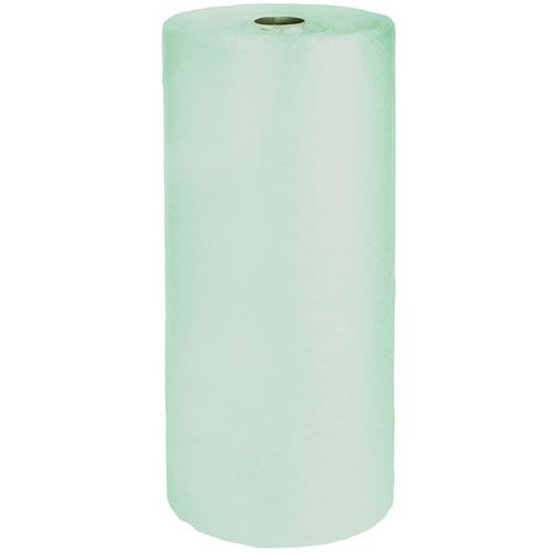 Plástico de bolhas verde translúcido reciclado – Ø 10 mm – 35 µ Plástico de bolhas verde translúcido reciclado – Ø 10 mm – 35 µ