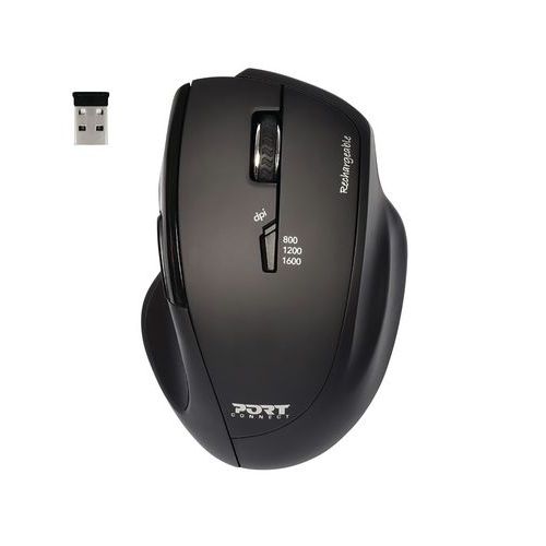 Rato sem fio, recarregável e ergonómico – Port connect Rato sem fio, recarregável e ergonómico – Port connect