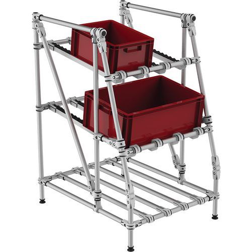 Mini-rack de recolha com roletes – frontal e sem arestas – Trilogiq Mini-rack de recolha com roletes – frontal e sem arestas – Trilogiq