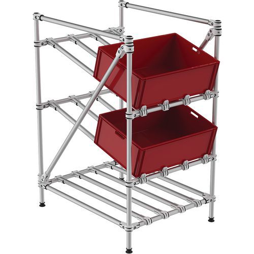 Mini-rack de recolha tubular Fifo – Trilogiq Mini-rack de recolha tubular Fifo – Trilogiq