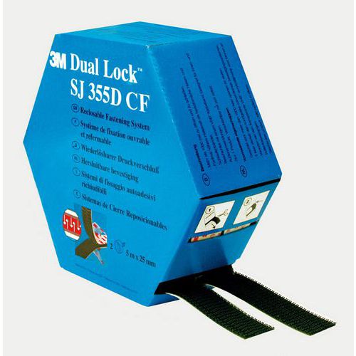Fita de fixação amovível Dual-Lock SJ355DCF – 3M Fita de fixação amovível Dual-Lock SJ355DCF – 3M