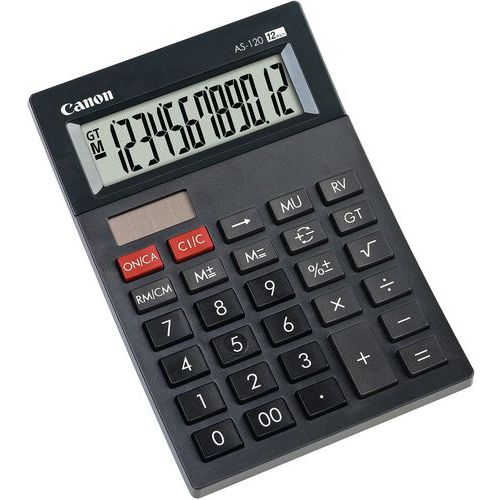 Minicalculadora de 12 dígitos AS-120 HB – Canon Minicalculadora de 12 dígitos AS-120 HB – Canon