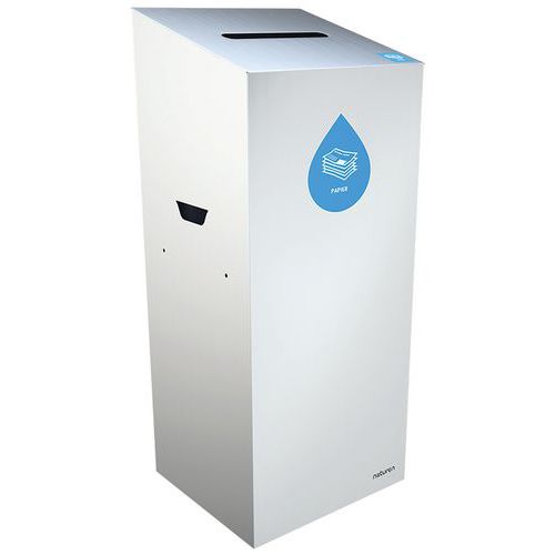 Caixote de lixo de separação Uno – papel – abertura retangular – 65 L Caixote de lixo de separação Uno – papel – abertura retangular – 65 L