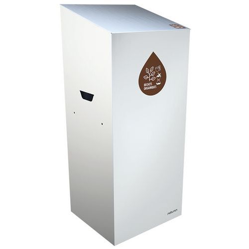 Caixote de lixo de separação Uno – compostável – abertura fechada – 65 L Caixote de lixo de separação Uno – compostável – abertura fechada – 65 L
