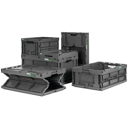 Caixa dobrável reciclada – 400 a 600 mm de comprimento – 20 a 61 L Caixa dobrável reciclada – 400 a 600 mm de comprimento – 20 a 61 L