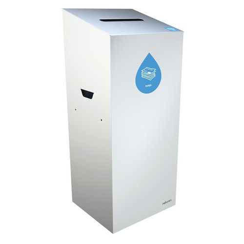 Caixote de lixo de separação Uno – papel – abertura retangular – 20 L Caixote de lixo de separação Uno – papel – abertura retangular – 20 L