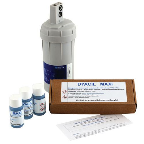 Kit de desinfeção de distribuidores de água – 6 doses reutilizáveis