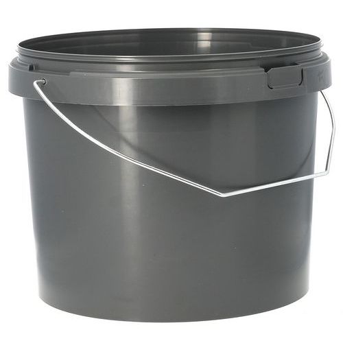 Balde de polipropileno com tampa – 2,5 a 16 L