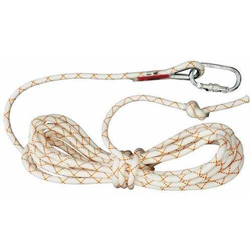 Corda de 10 m com mosquetão com parafuso – Protecta® Corda de 10 m com mosquetão com parafuso – Protecta®