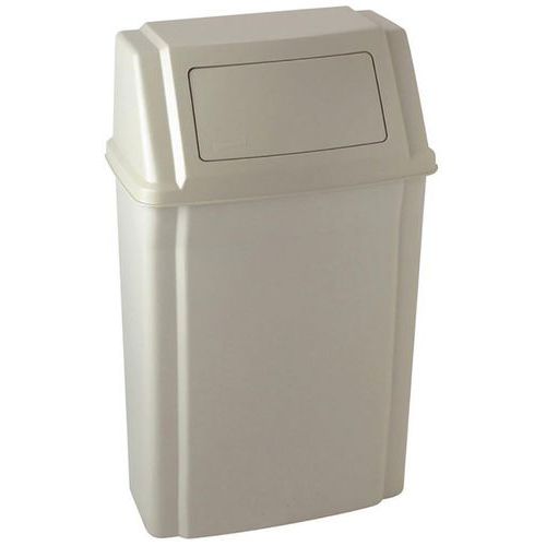 Caixote de lixo de parede sem cinzeiro – 57 L – Rubbermaid