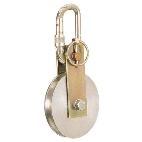 Roldana completa com mosquetão com parafuso – Protecta Roldana completa com mosquetão com parafuso – Protecta