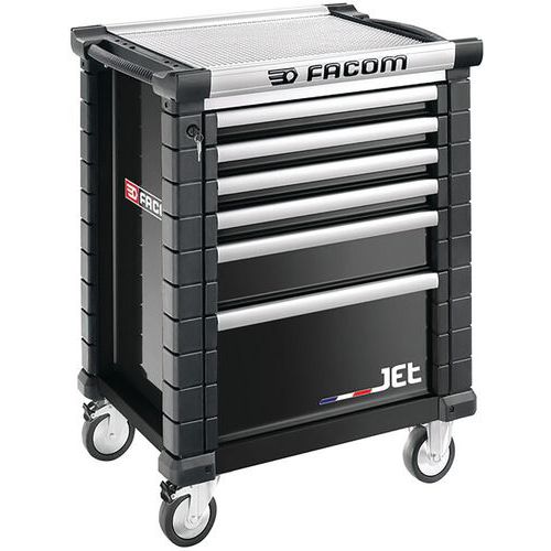 Carro de ferramentas JetM3 – 6 gavetas – Facom Carro de ferramentas JetM3 – 6 gavetas – Facom
