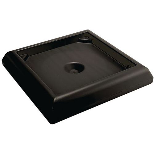 Base lastrada preta para caixote de lixo Ranger – quadrada Base lastrada preta para caixote de lixo Ranger – quadrada