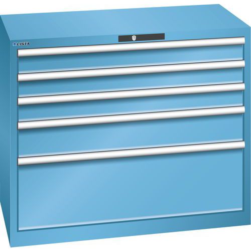 Armário de gavetas 54 x 27E (L x P x A) 1023 x 572 x 850 mm – Lista