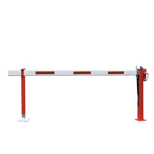 Barreira elevatória WES 31 com cilindro, lacada com placa de fixação – Croso